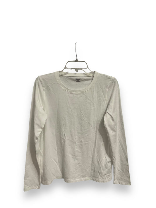 Top Long Sleeve Basic By Madewell In White, Size: M