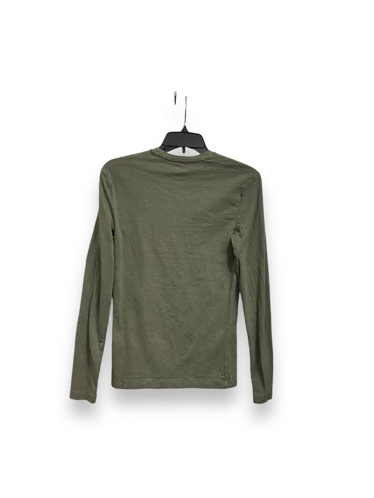 Top Long Sleeve Basic By H&m In Green, Size: Xs