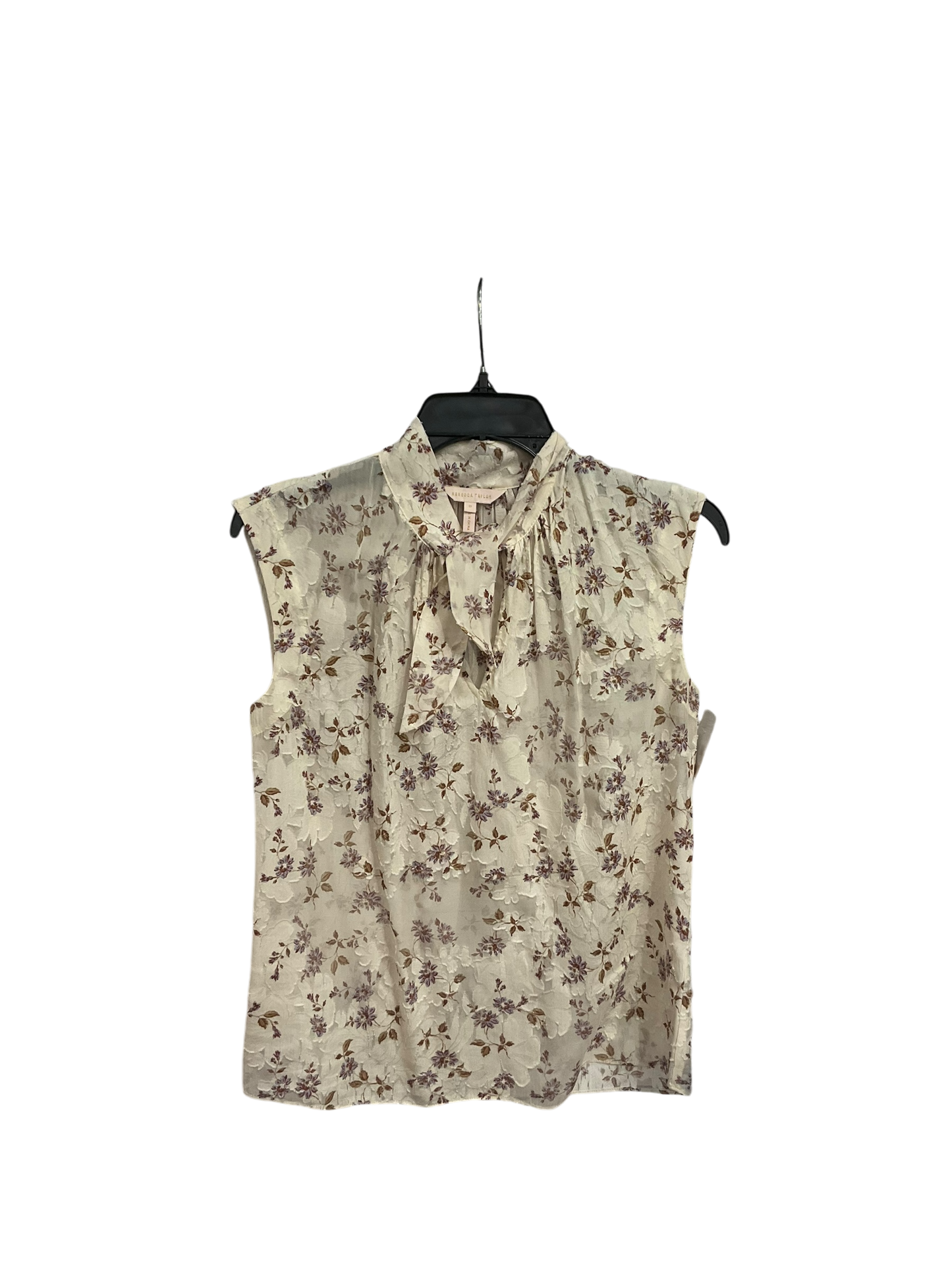 Top Sleeveless By Rebecca Taylor In Floral Print, Size: Xs