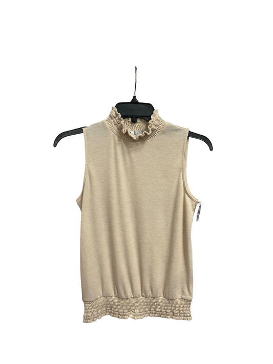 Top Sleeveless Basic By Evereve In Cream, Size: Xs