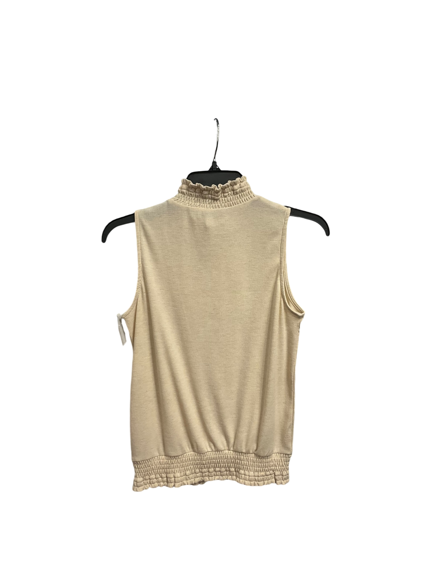 Top Sleeveless Basic By Evereve In Cream, Size: Xs