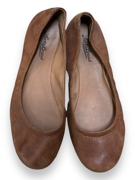 Shoes Flats By Lucky Brand In Bronze, Size: 7