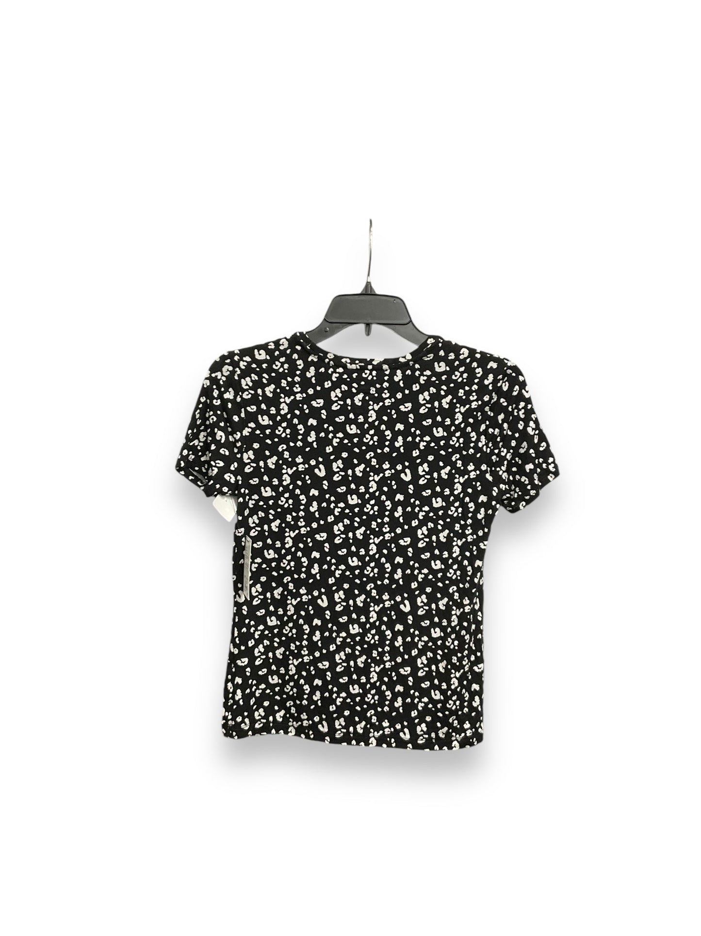 Top Short Sleeve By Nine West In Black & White, Size: Xsp