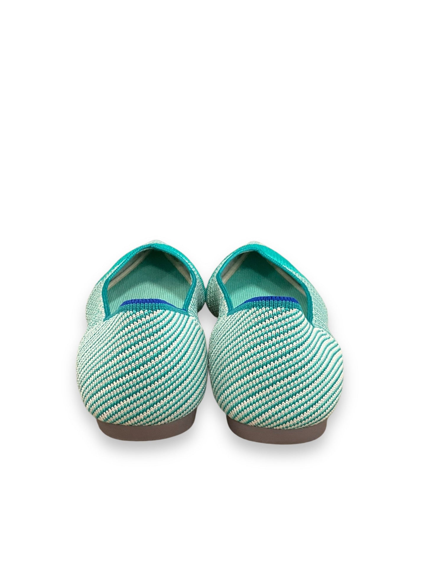 Shoes Flats By Rothys In Teal, Size: 9.5