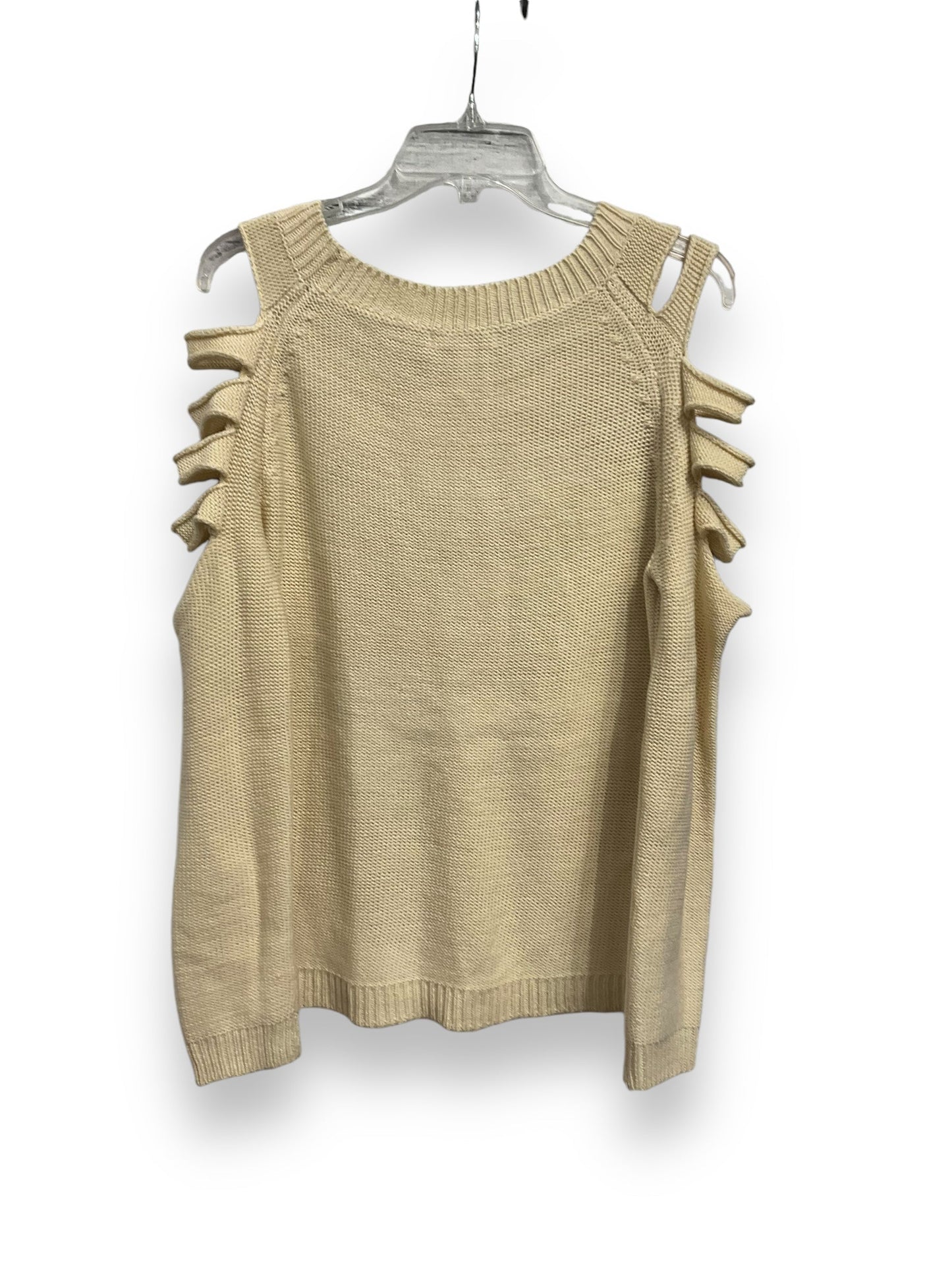 Sweater By Cmc In Cream, Size: L