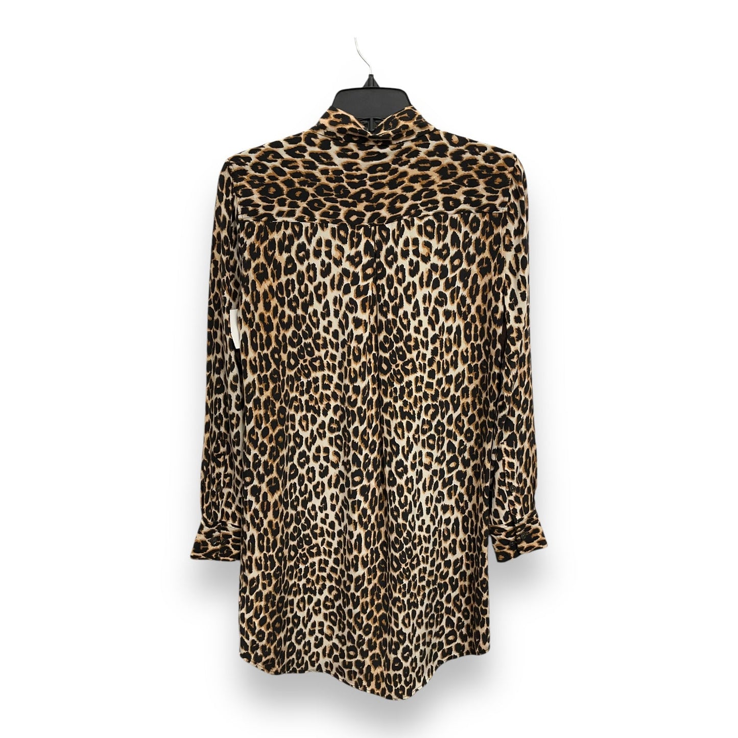 Blouse Long Sleeve By Equipment In Animal Print, Size: Xs