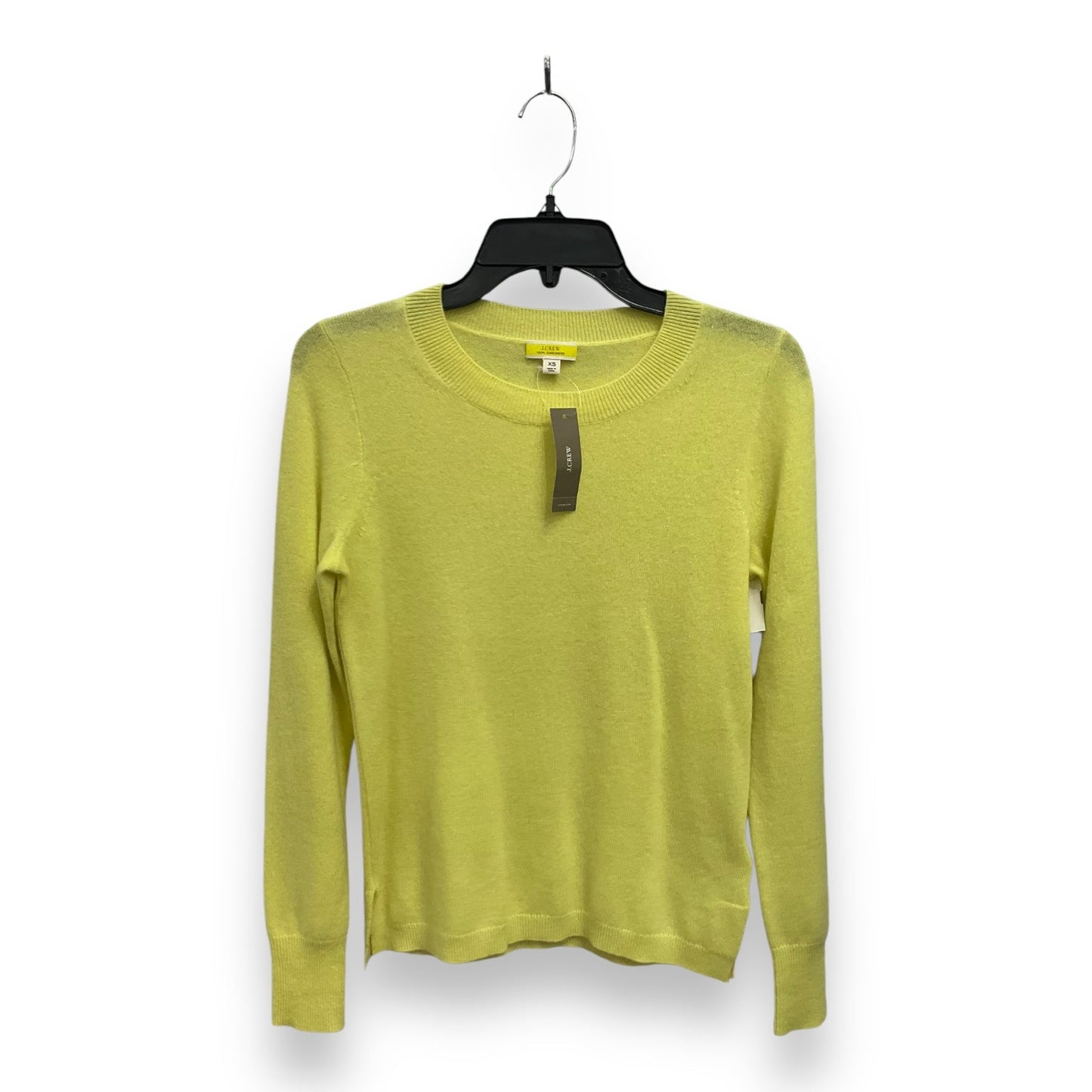 Sweater Cashmere By J. Crew In Yellow, Size: Xs