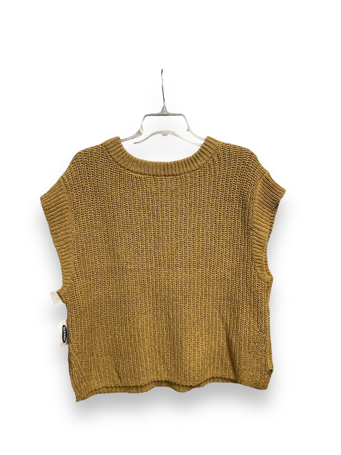 Vest Sweater By Old Navy In Yellow, Size: M