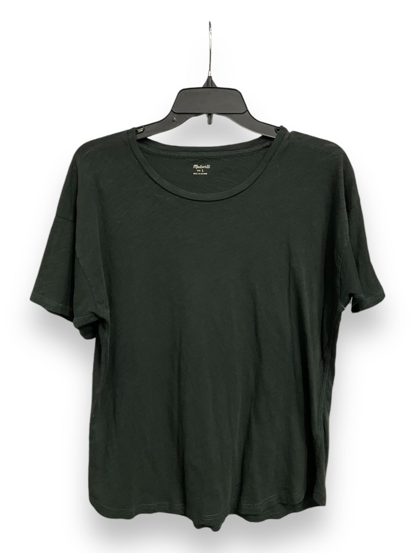 Top Short Sleeve Basic By Madewell In Green, Size: L