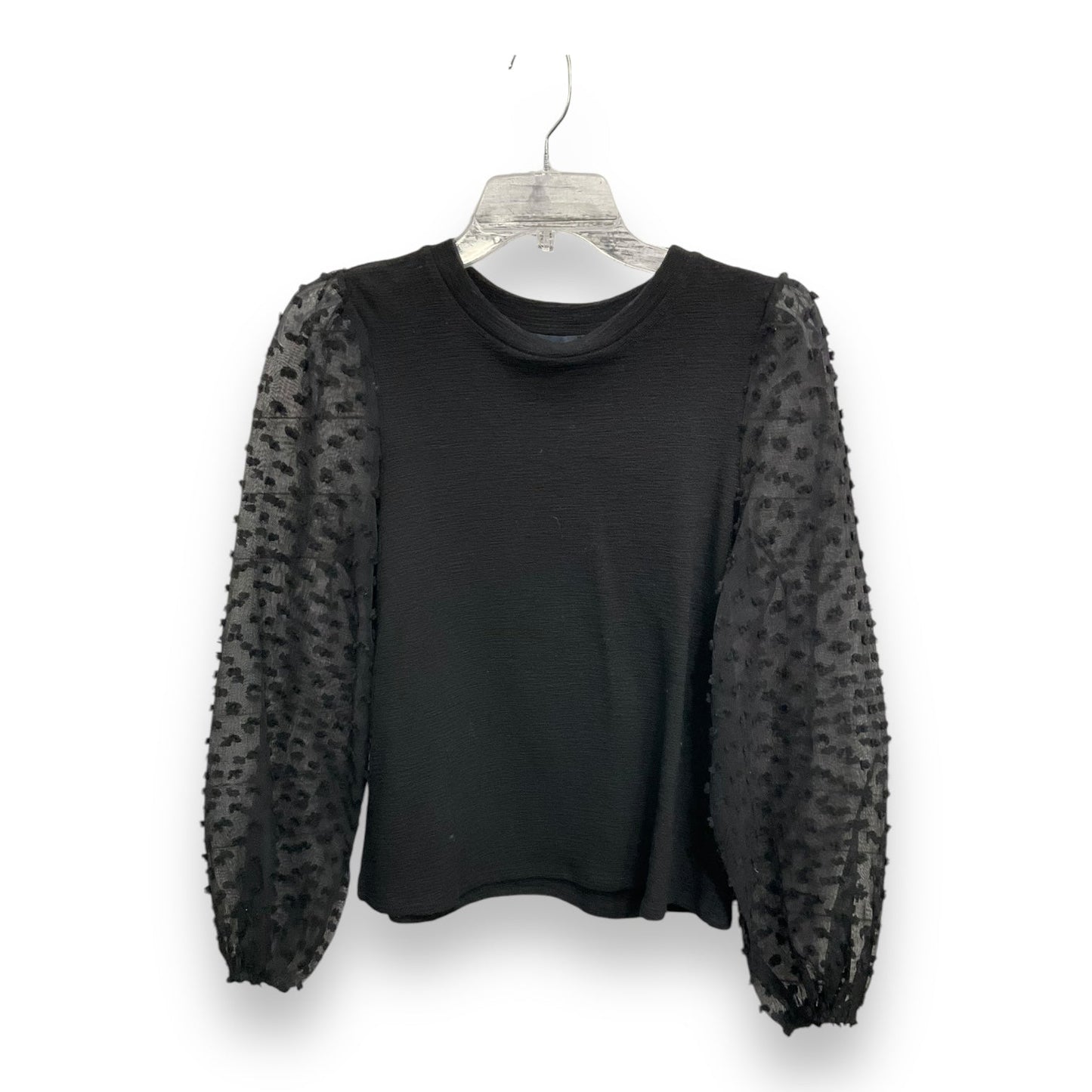 Top Long Sleeve Basic By Anthropologie In Black, Size: Xs