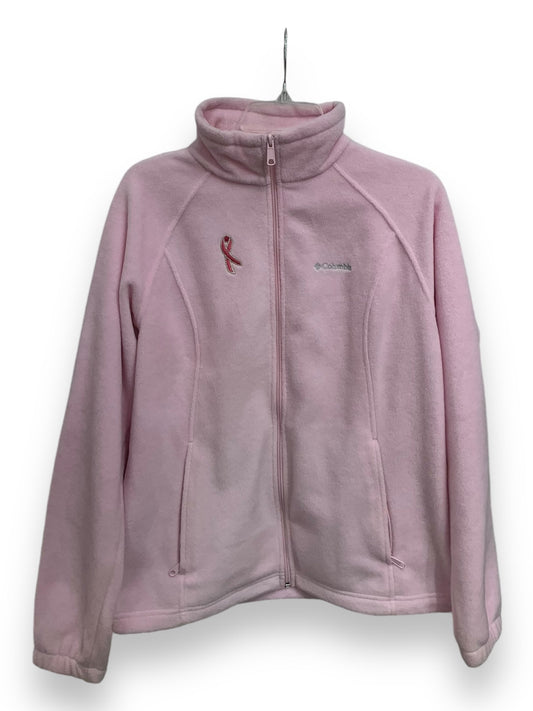 Jacket Fleece By Columbia In Pink, Size: L