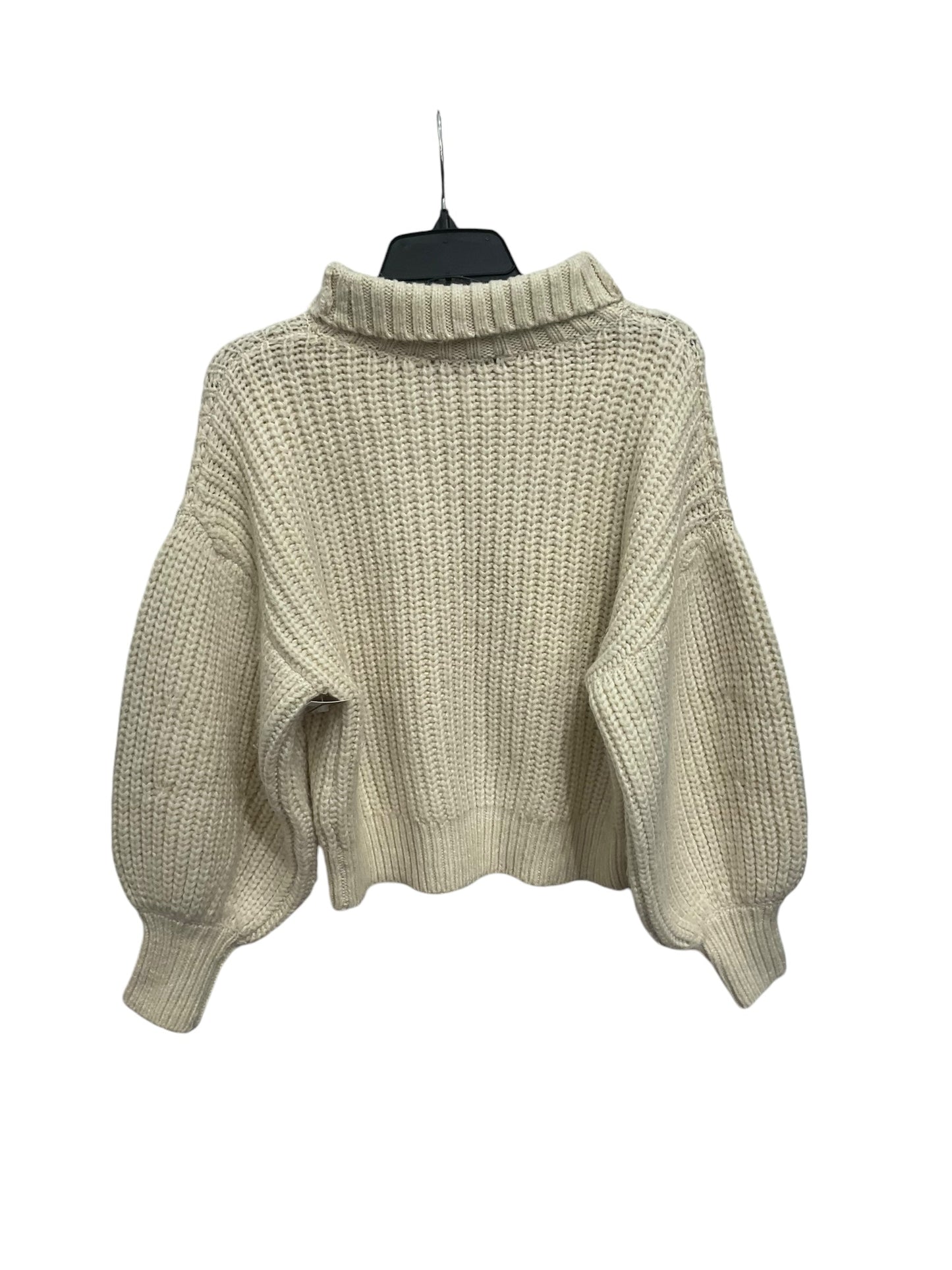 Sweater By Express In Cream, Size: Xs