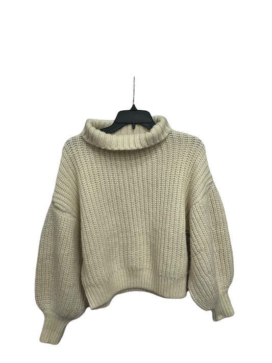 Sweater By Express In Cream, Size: Xs