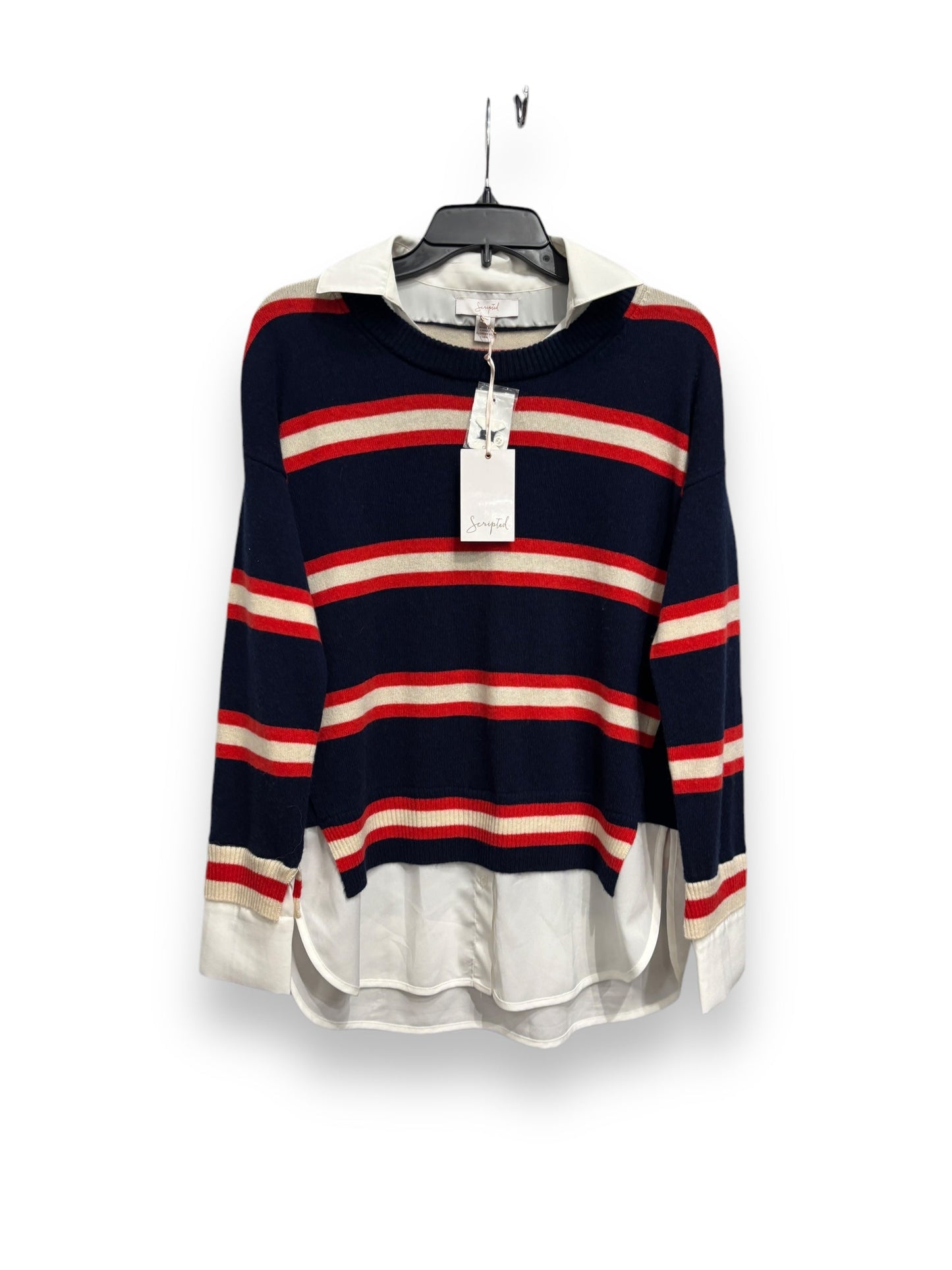 Sweater By Scripted In Striped Pattern, Size: Sp