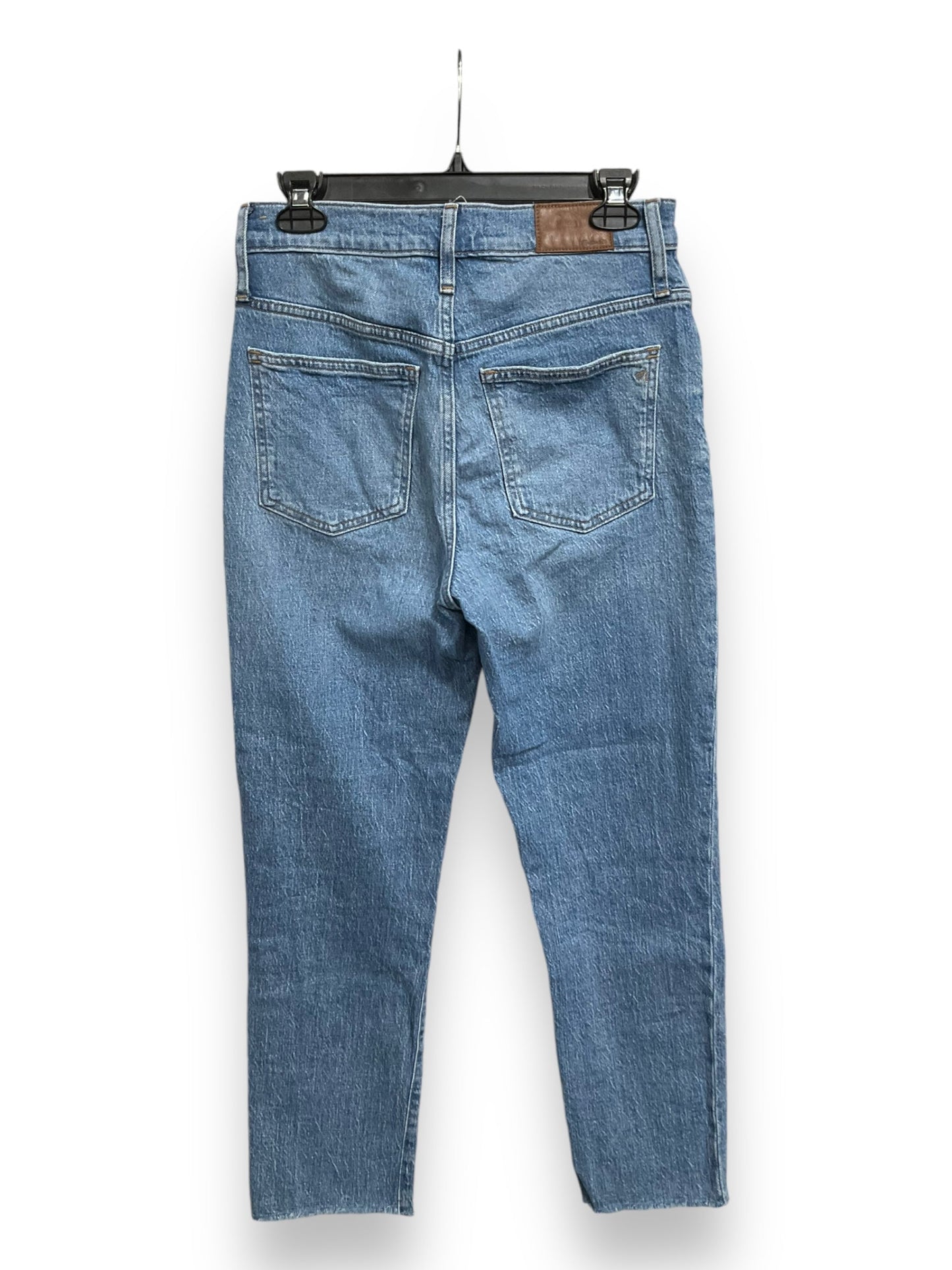 Jeans Straight By Madewell In Blue Denim, Size: 4