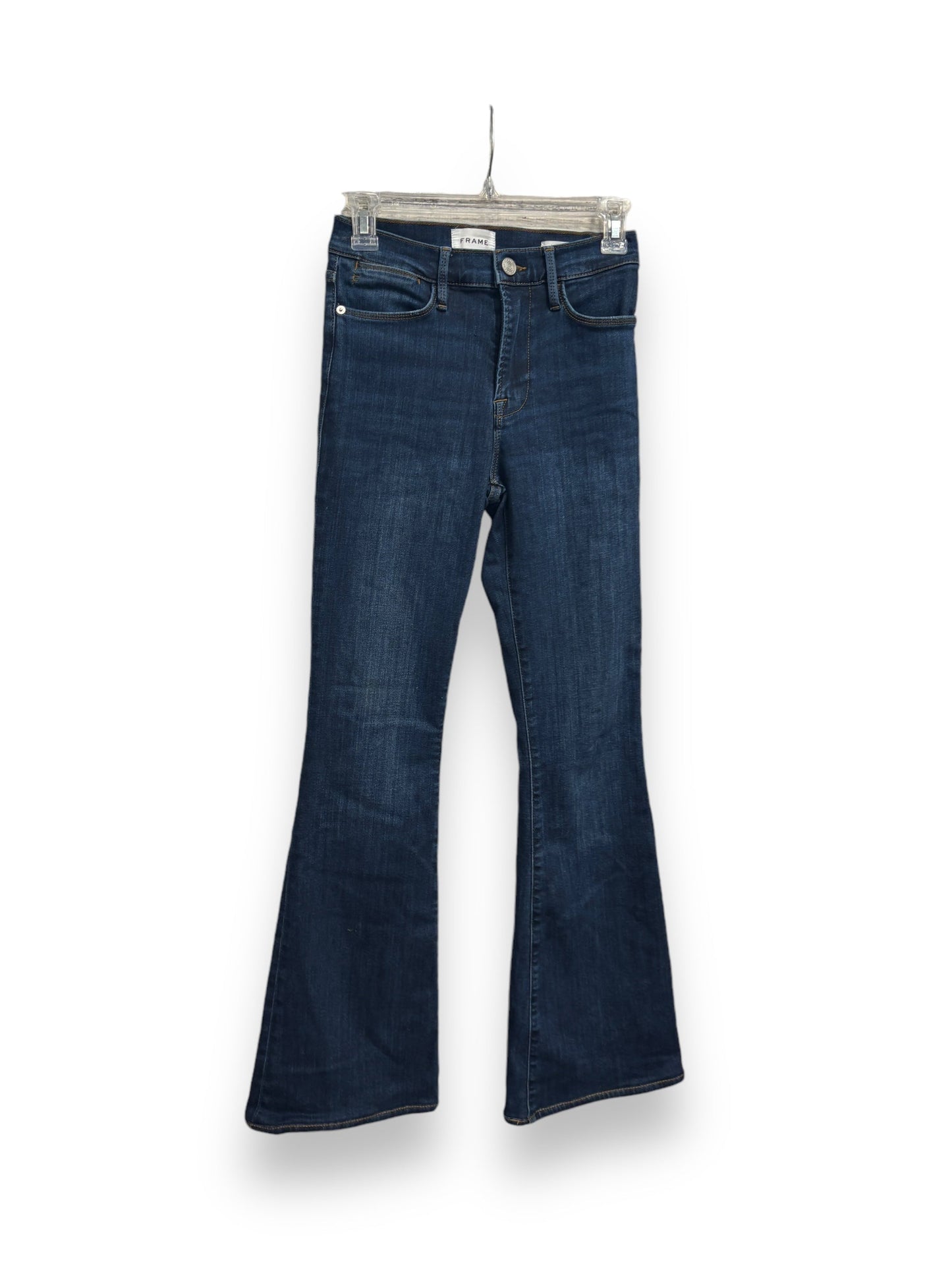 Jeans Flared By Frame In Blue Denim, Size: 4