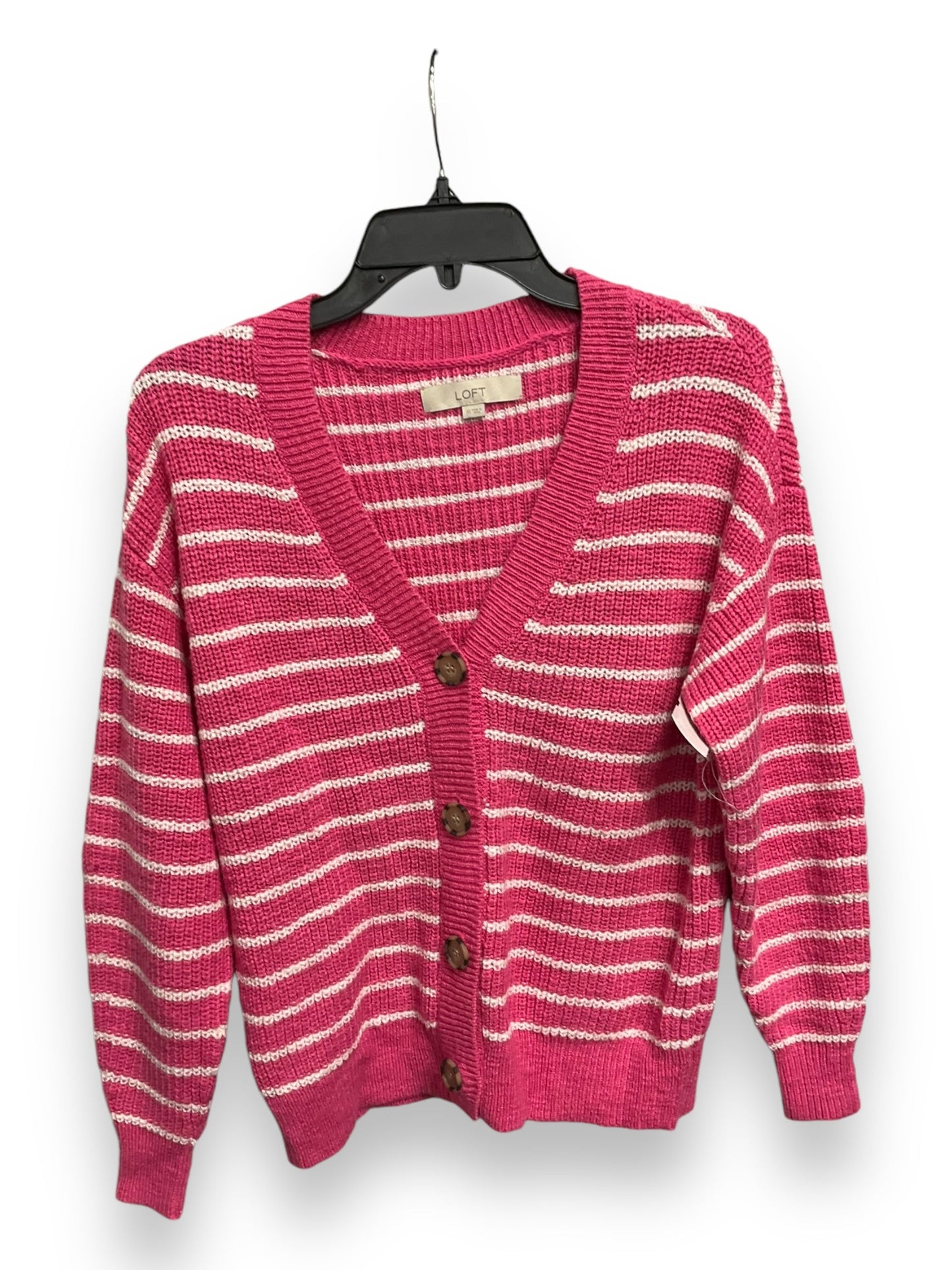 Cardigan By Loft In Pink, Size: Xs