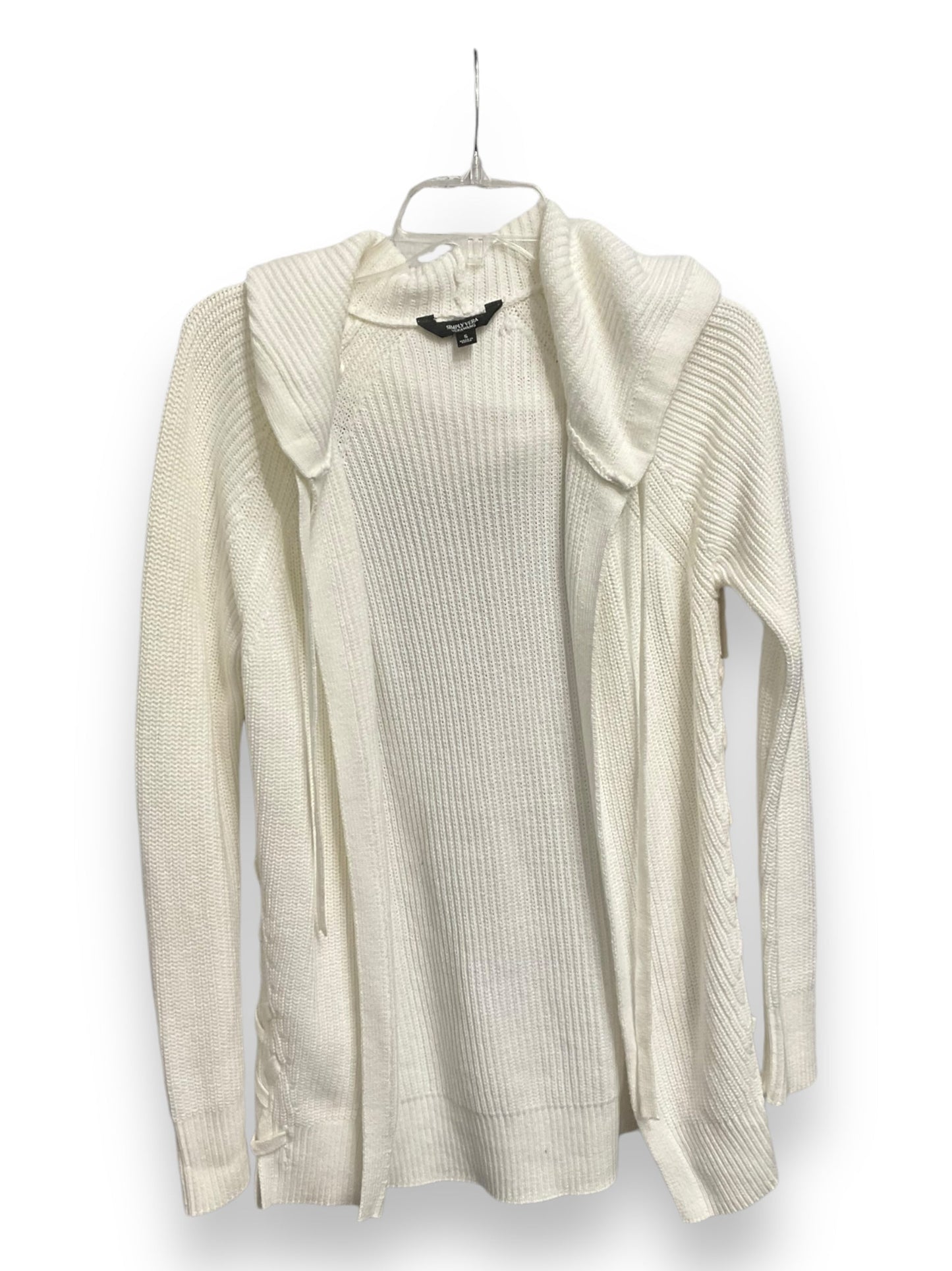 Cardigan By Simply Vera In White, Size: S