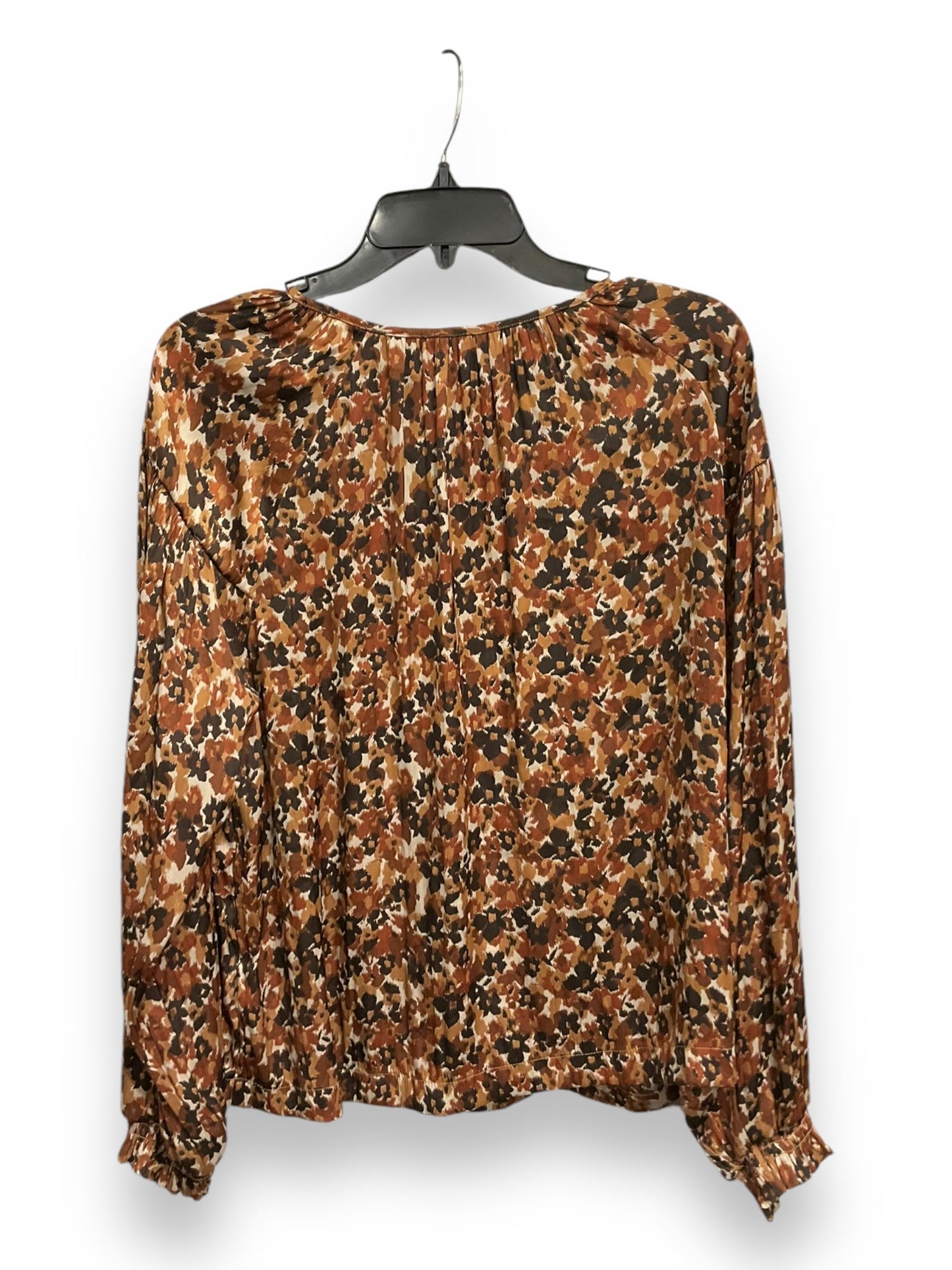 Blouse Long Sleeve By Gap In Multi-colored, Size: L