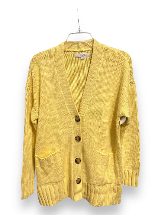 Cardigan By Loft In Yellow, Size: S