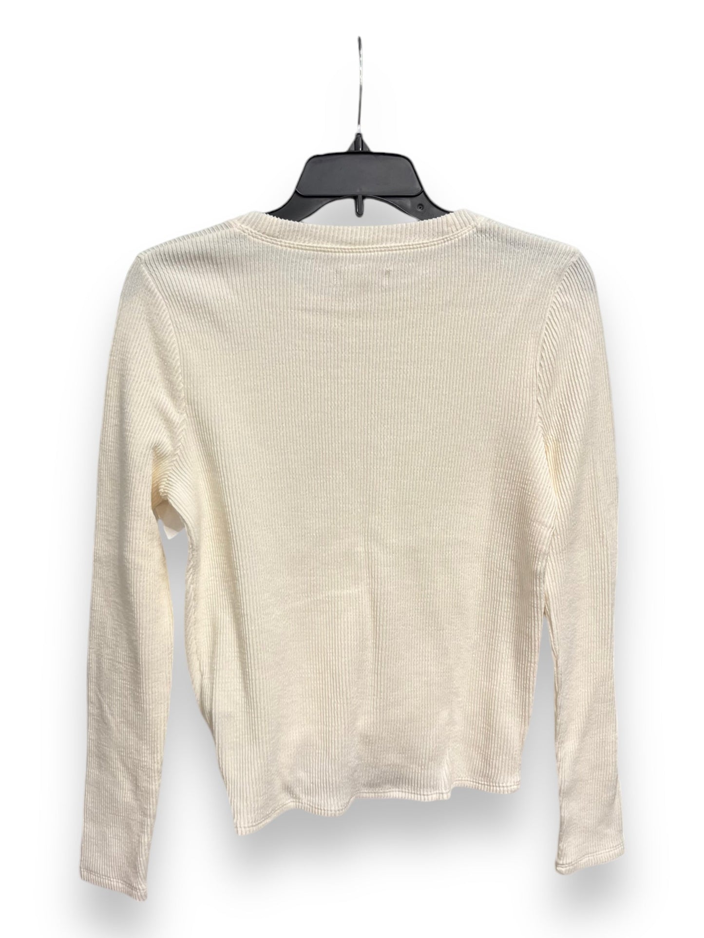 Top Long Sleeve Basic By Madewell In Cream, Size: S