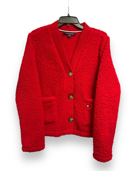 Cardigan By Tommy Hilfiger In Red, Size: Sp