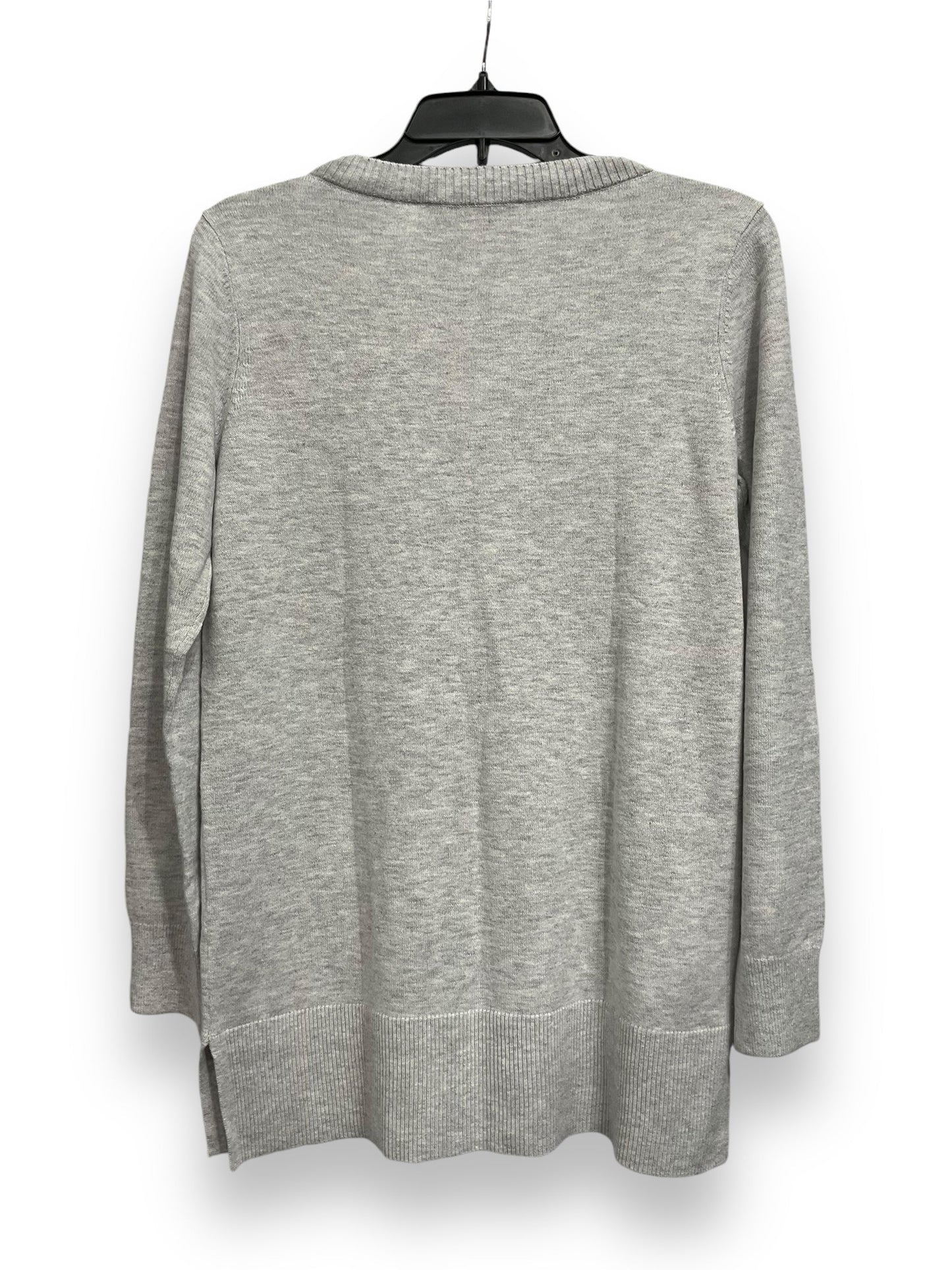 Top Long Sleeve Basic By Loft In Grey, Size: S