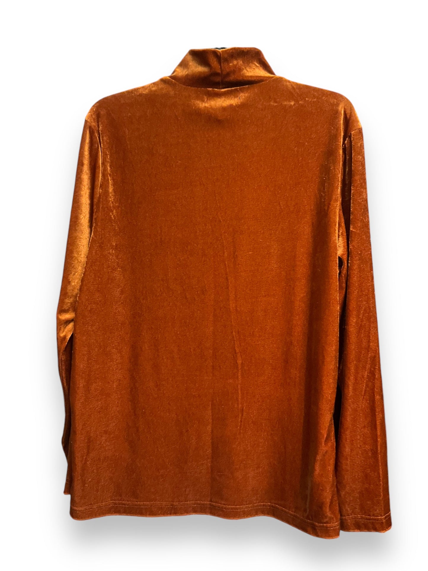 Top Long Sleeve Basic By Inc In Orange, Size: L