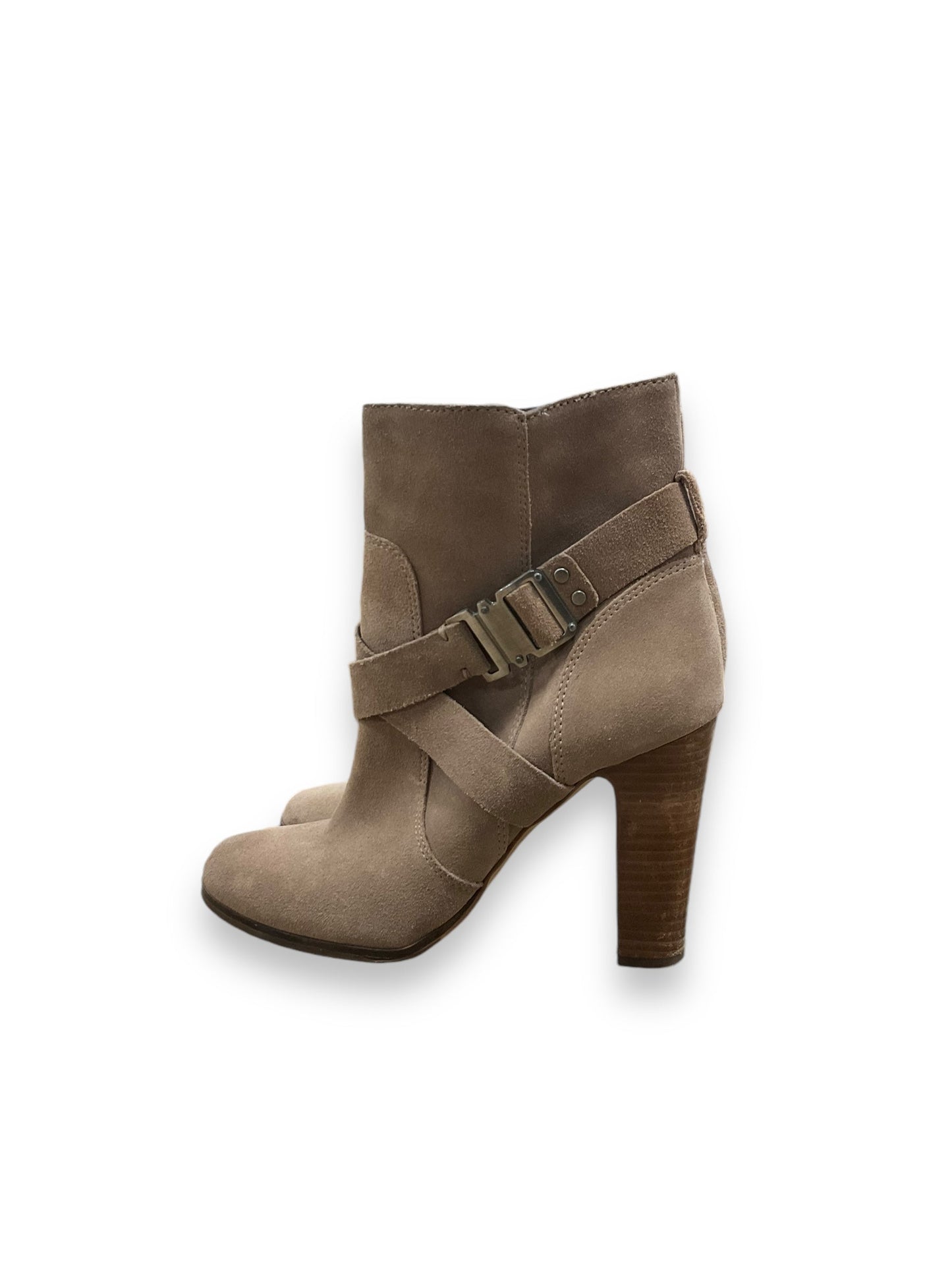 Boots Ankle Heels By Vince Camuto In Brown, Size: 8.5