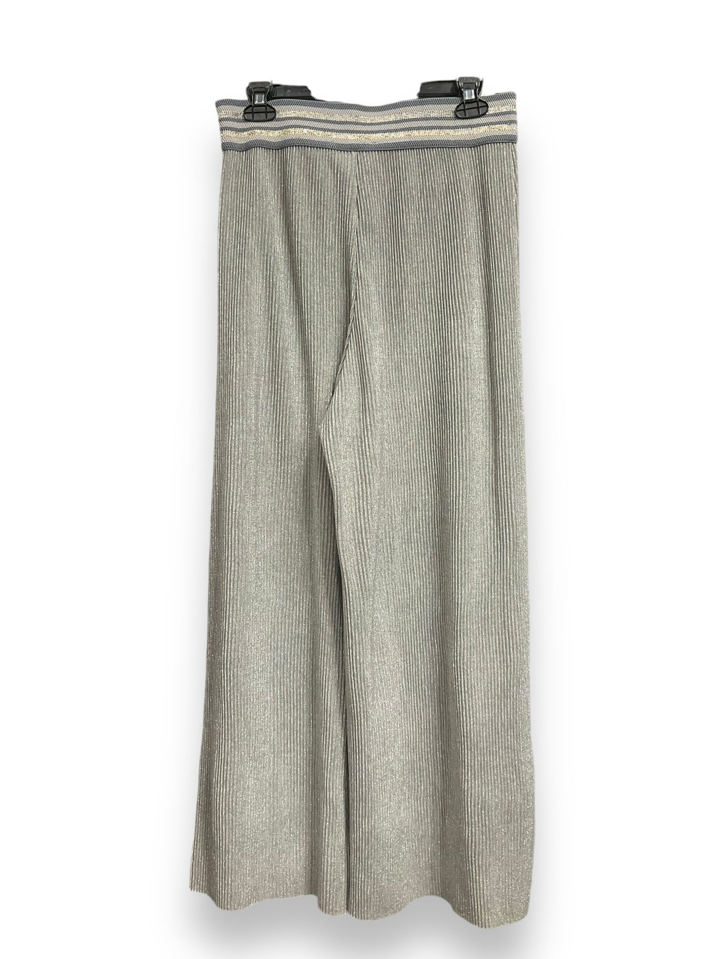 Pants Wide Leg By Anthropologie In Silver, Size: Mp