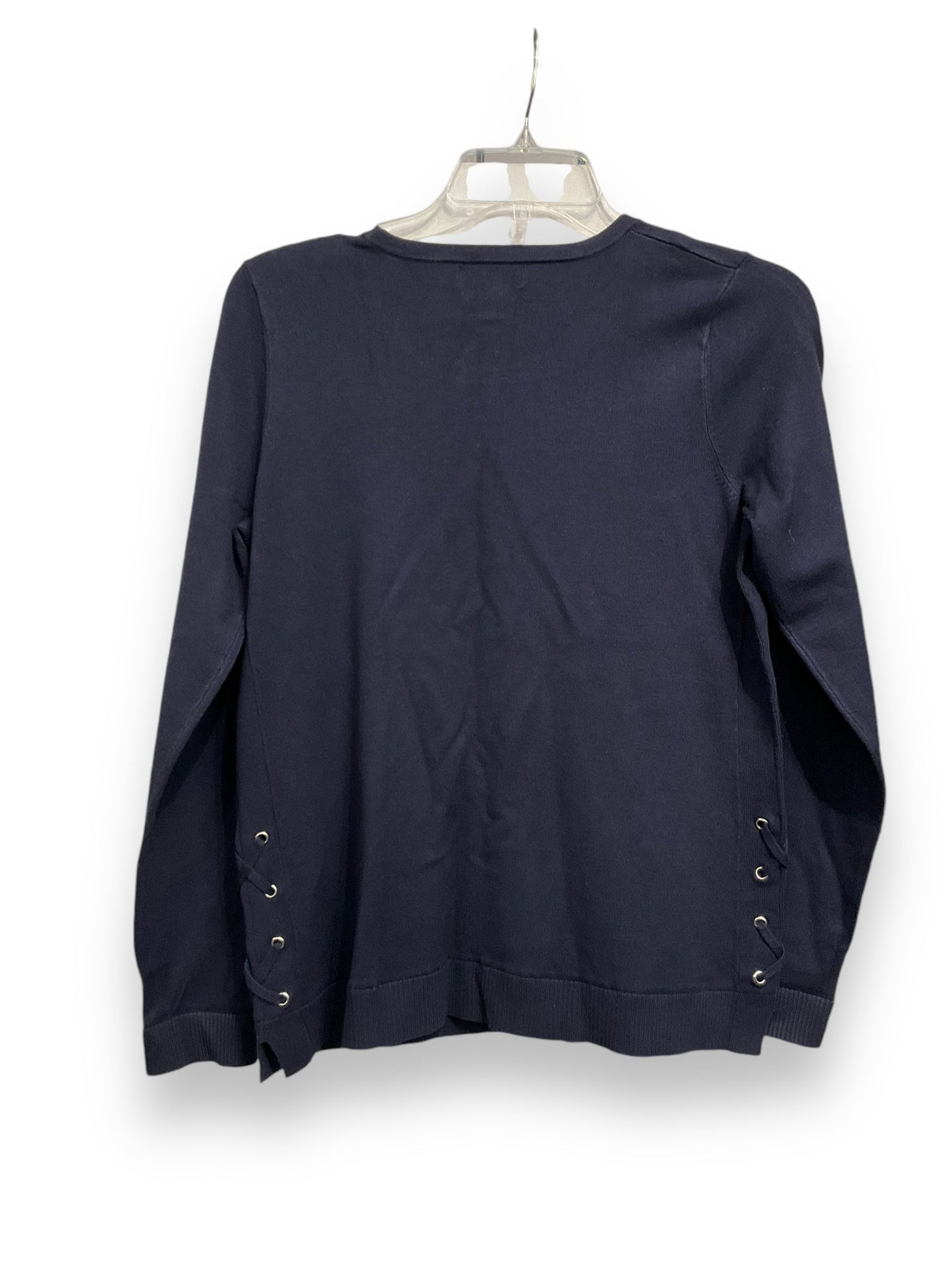 Top Long Sleeve Basic By Calvin Klein In Navy, Size: Sp