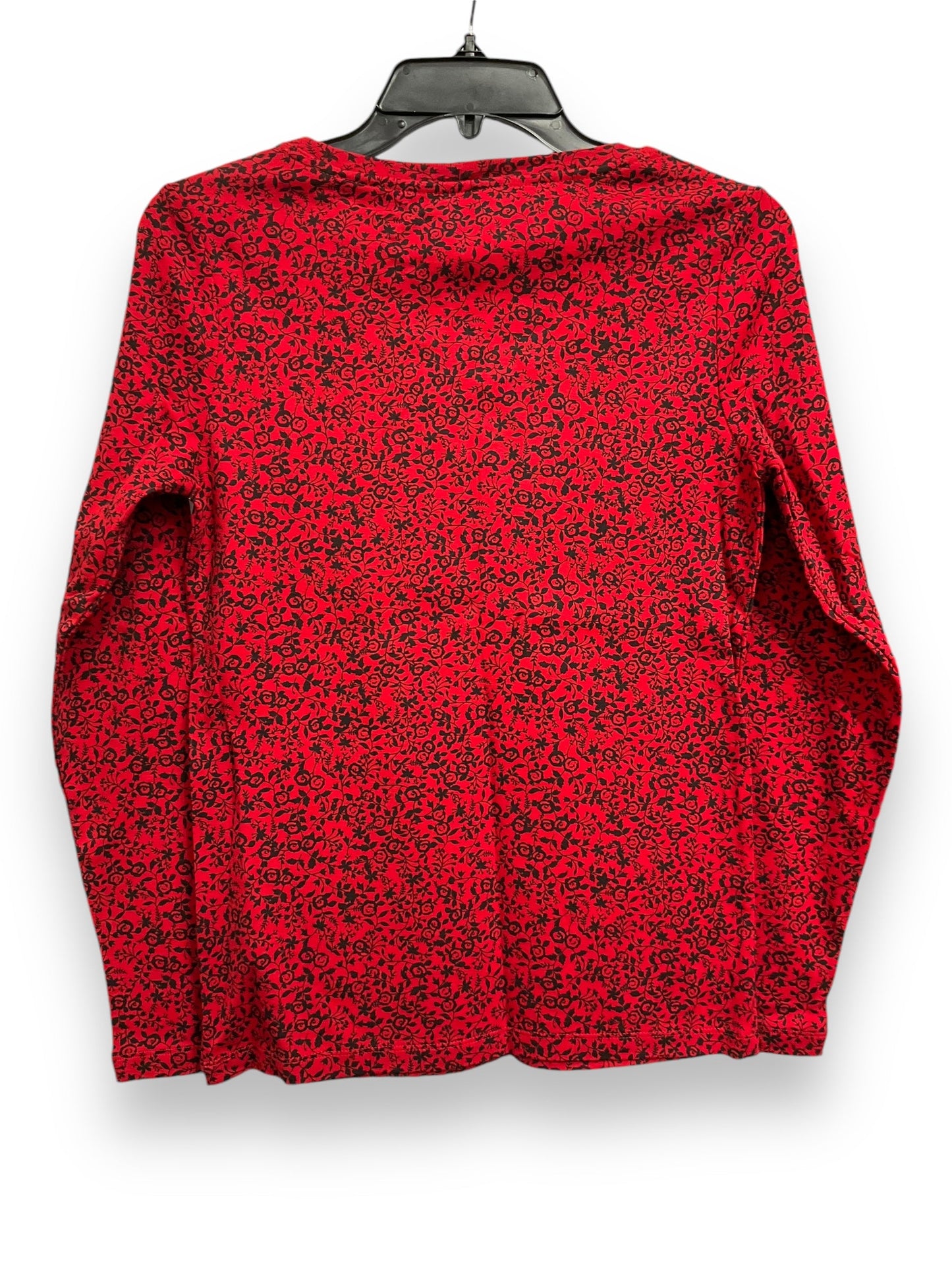 Top Long Sleeve By Tommy Hilfiger In Red, Size: Sp