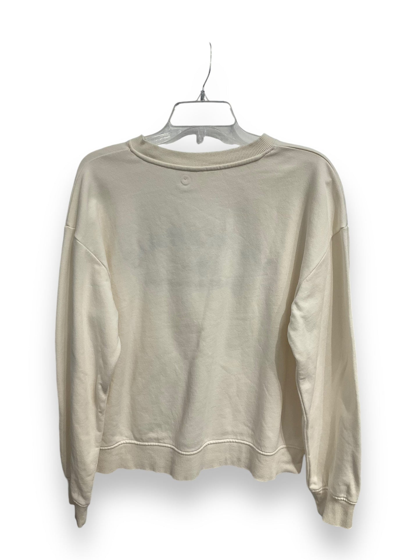 Sweatshirt Crewneck By H&m In Cream, Size: M