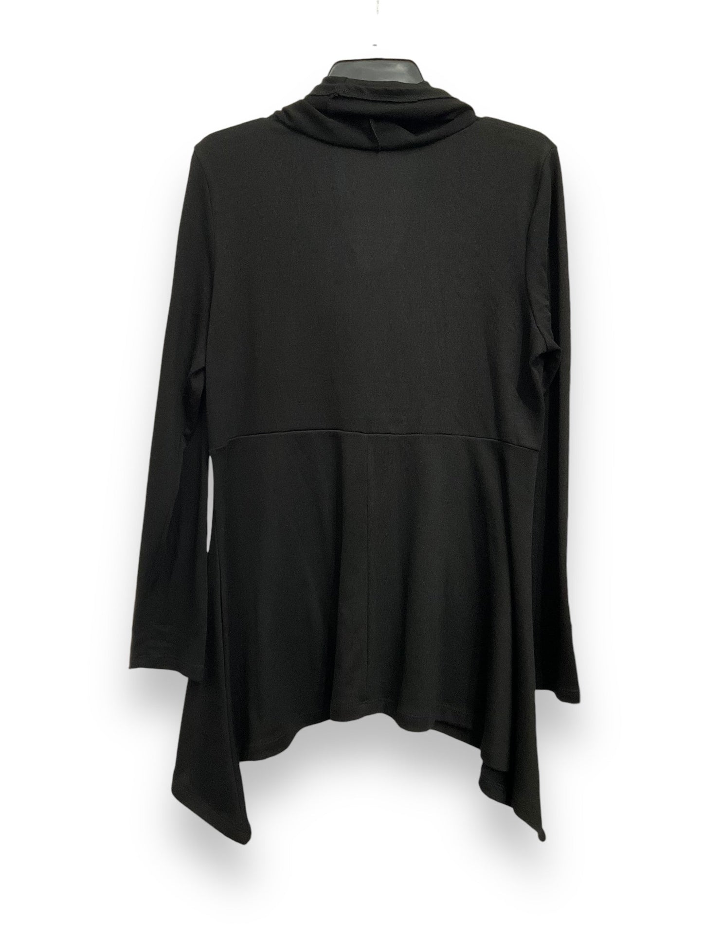 Top Long Sleeve Basic By Joan Vass In Black, Size: L