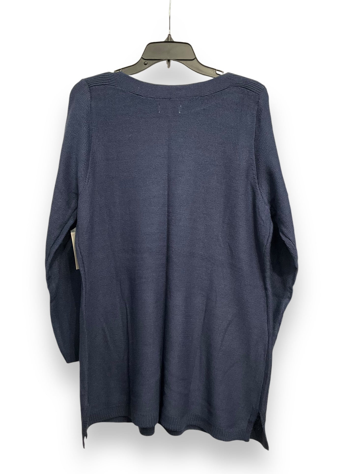 Top Long Sleeve Basic By Croft And Barrow In Blue, Size: Xl