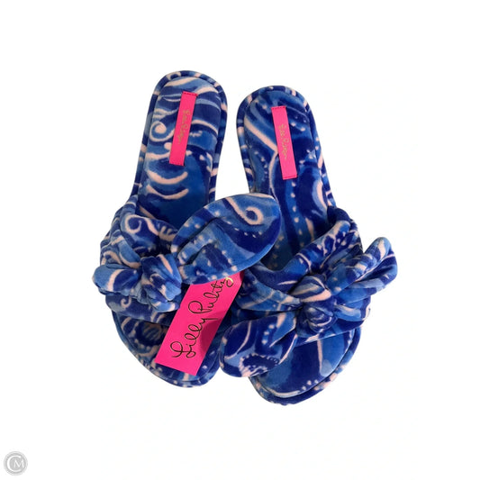 Slippers Designer By Lilly Pulitzer In Blue