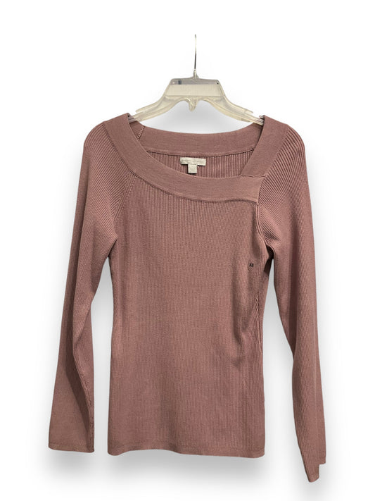 Top Long Sleeve Basic By New York And Co In Purple, Size: Xs