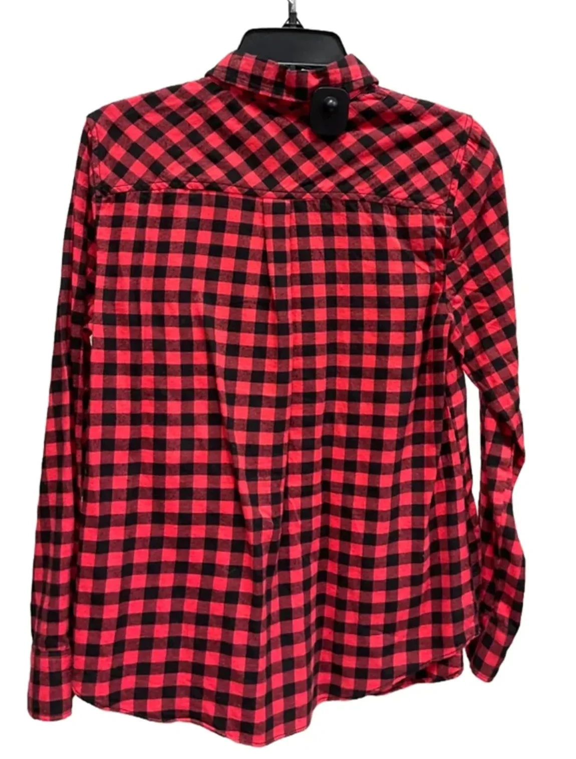 Top Long Sleeve By J. Crew In Plaid Pattern, Size: S