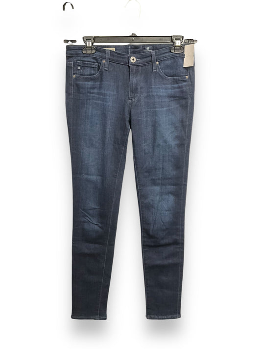 Jeans Skinny By Adriano Goldschmied In Blue Denim, Size: 4