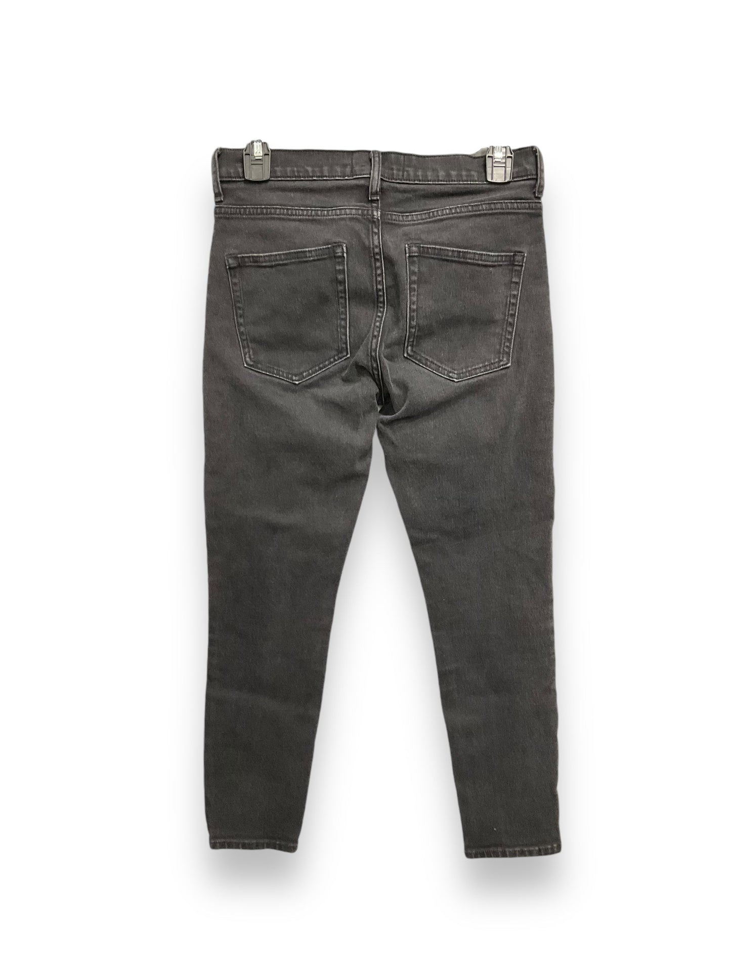 Jeans Straight By Everlane In Black Denim, Size: 4