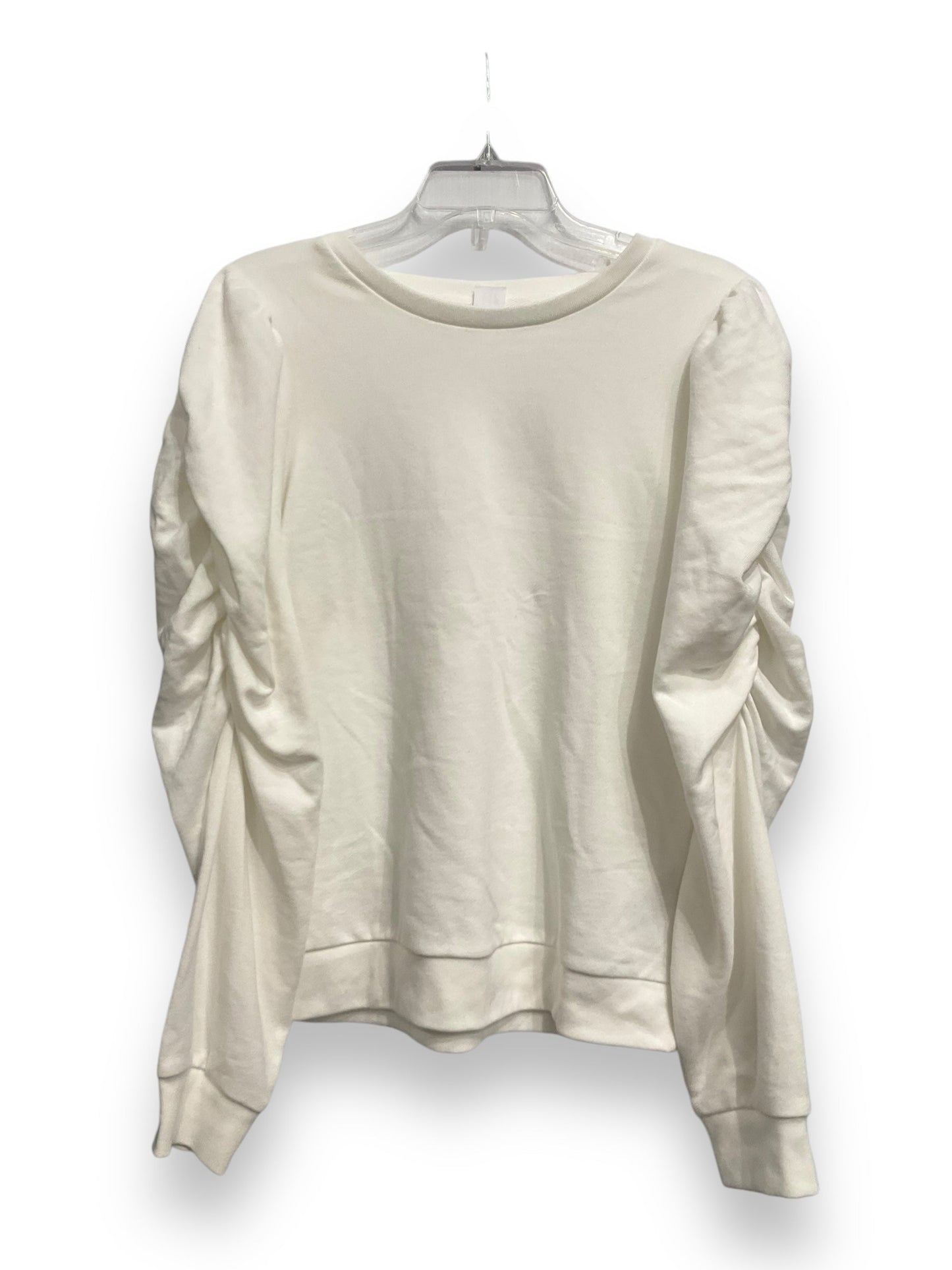 Top Long Sleeve Basic By Gap In White, Size: L