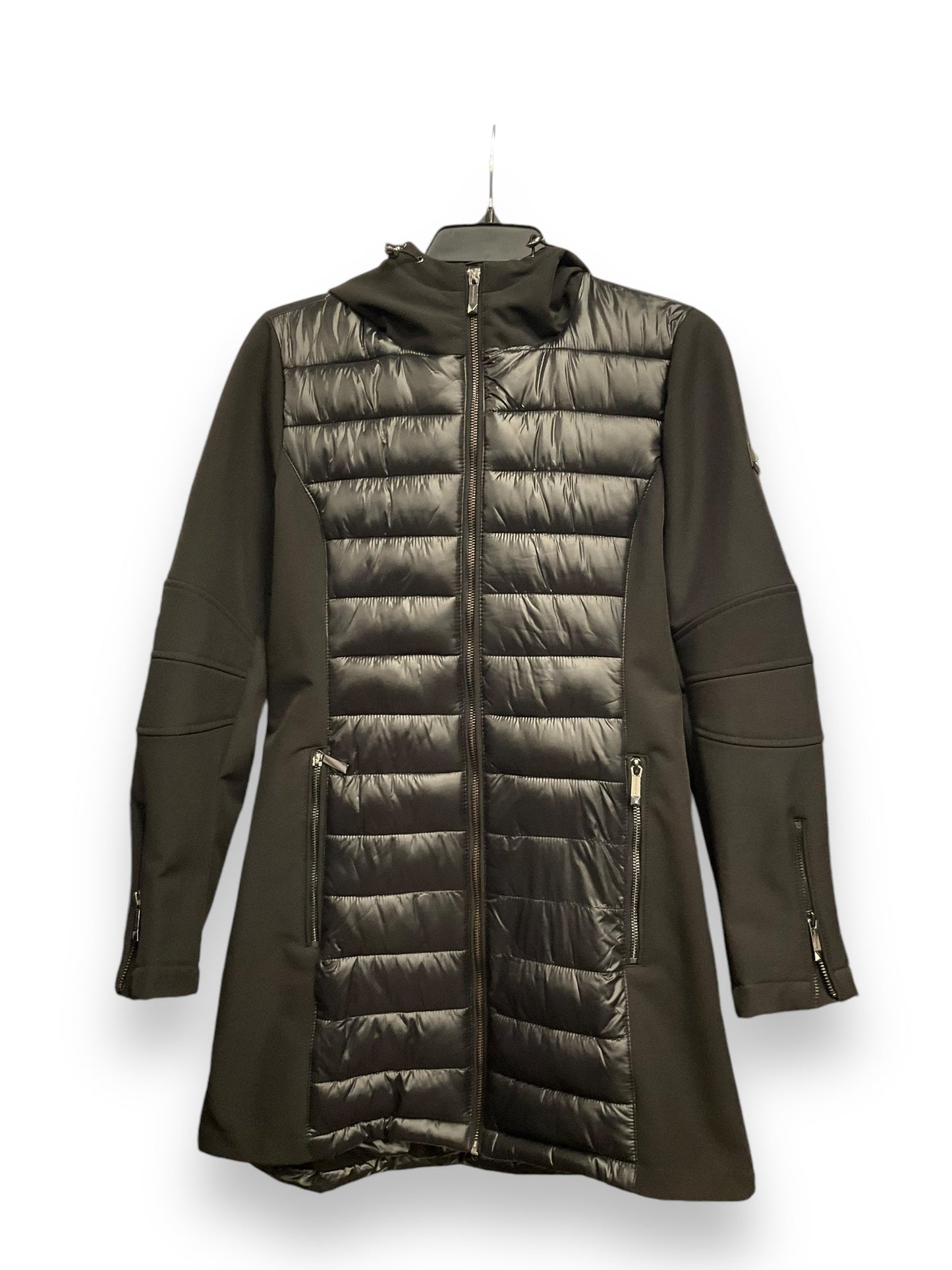 Jacket Puffer & Quilted By Bcbgmaxazria In Black, Size: S