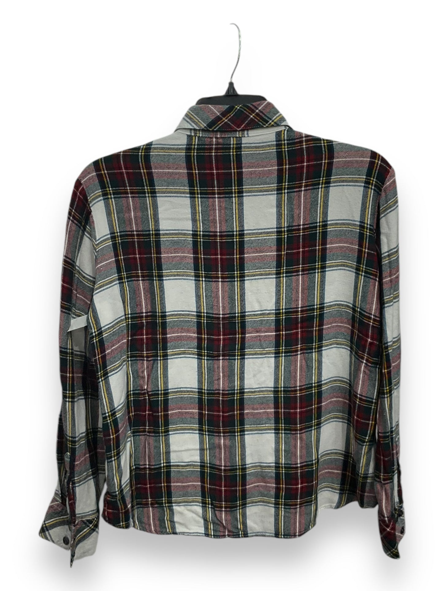 Blouse Long Sleeve By Sanctuary In Plaid Pattern, Size: Xs