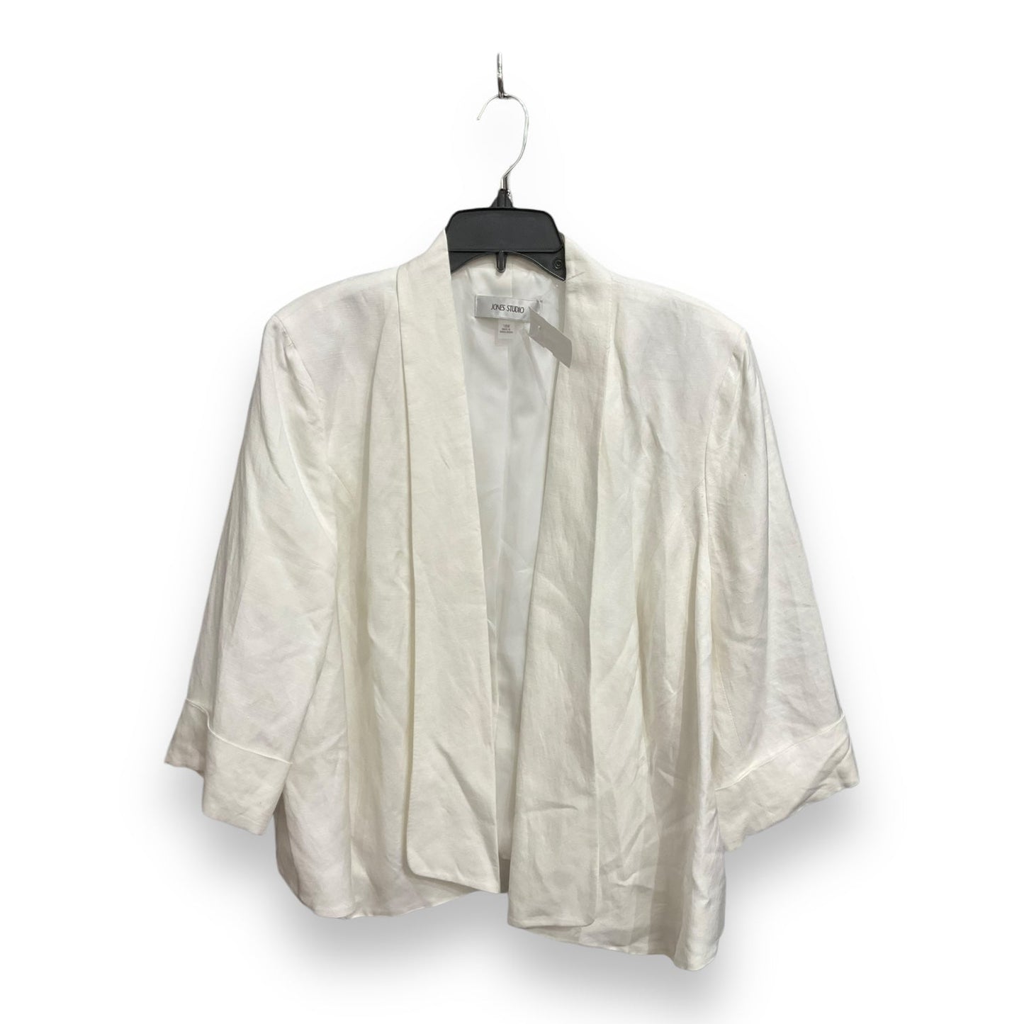 Blazer By Jones Studio In White, Size: 1x