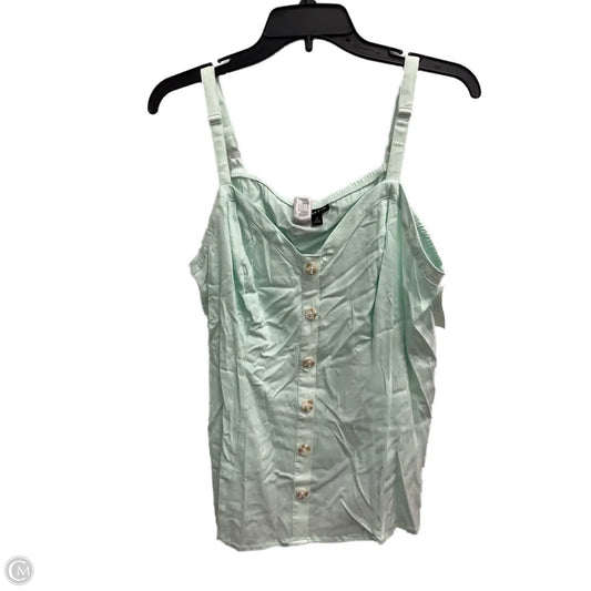 Top Sleeveless By Torrid In Green, Size: 2x