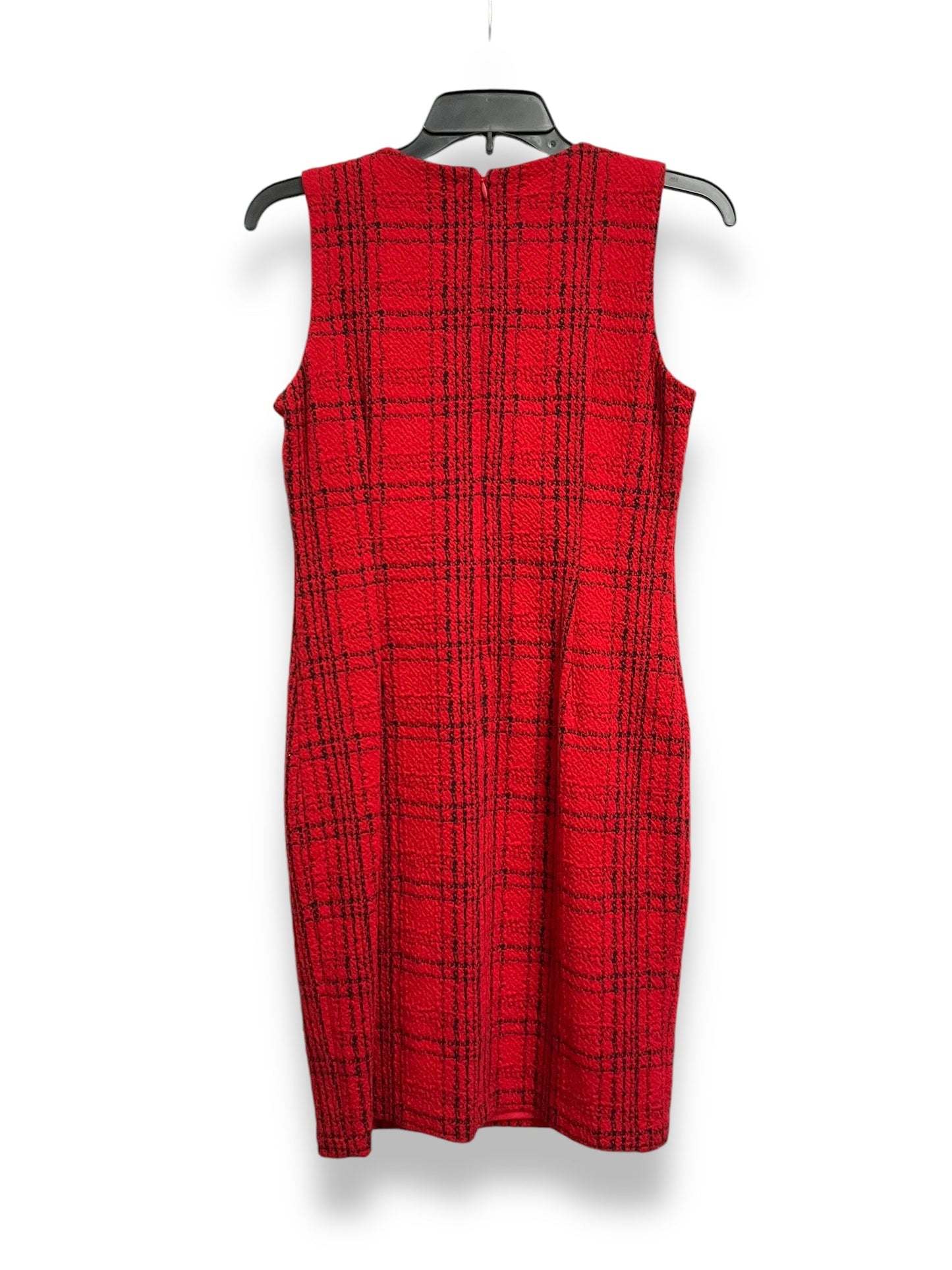 Dress Casual Midi By Calvin Klein In Red, Size: Sp