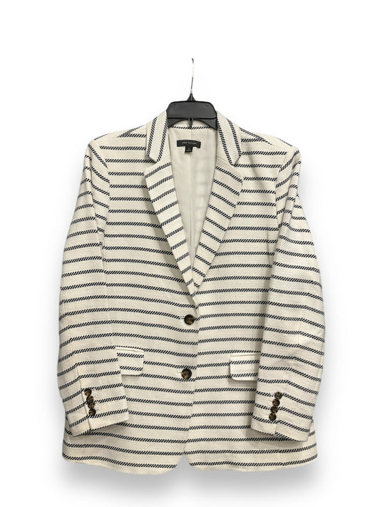 Blazer By Ann Taylor In Striped Pattern, Size: L