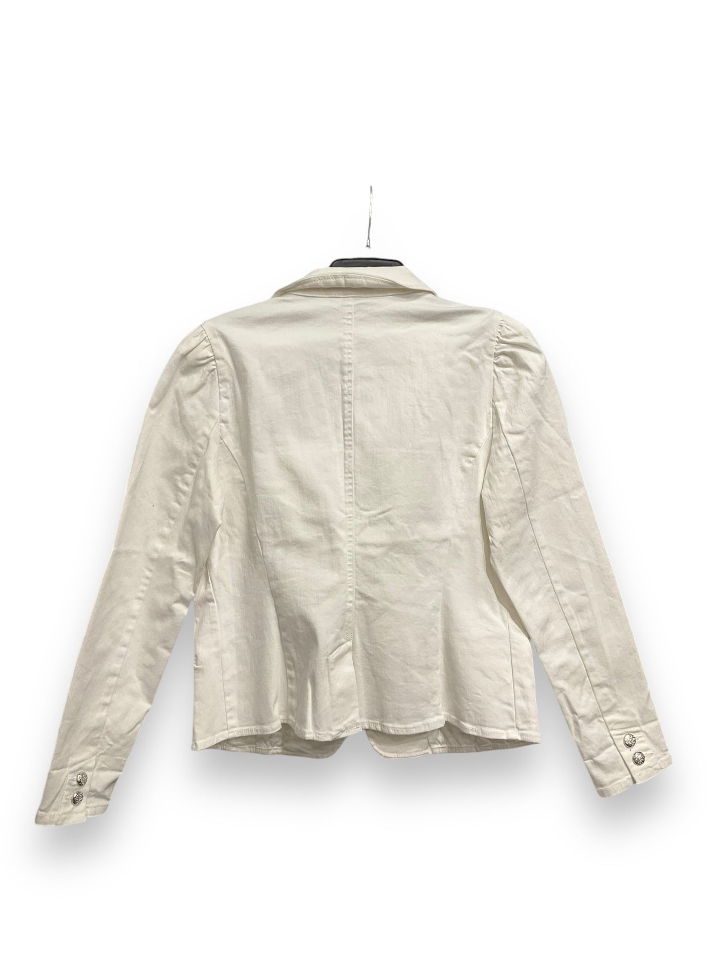 Blazer By Inc In White Denim, Size: L