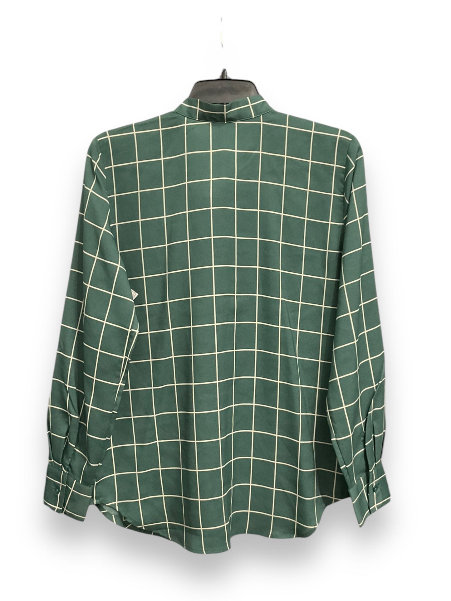 Blouse Long Sleeve By Ann Taylor In Green, Size: S