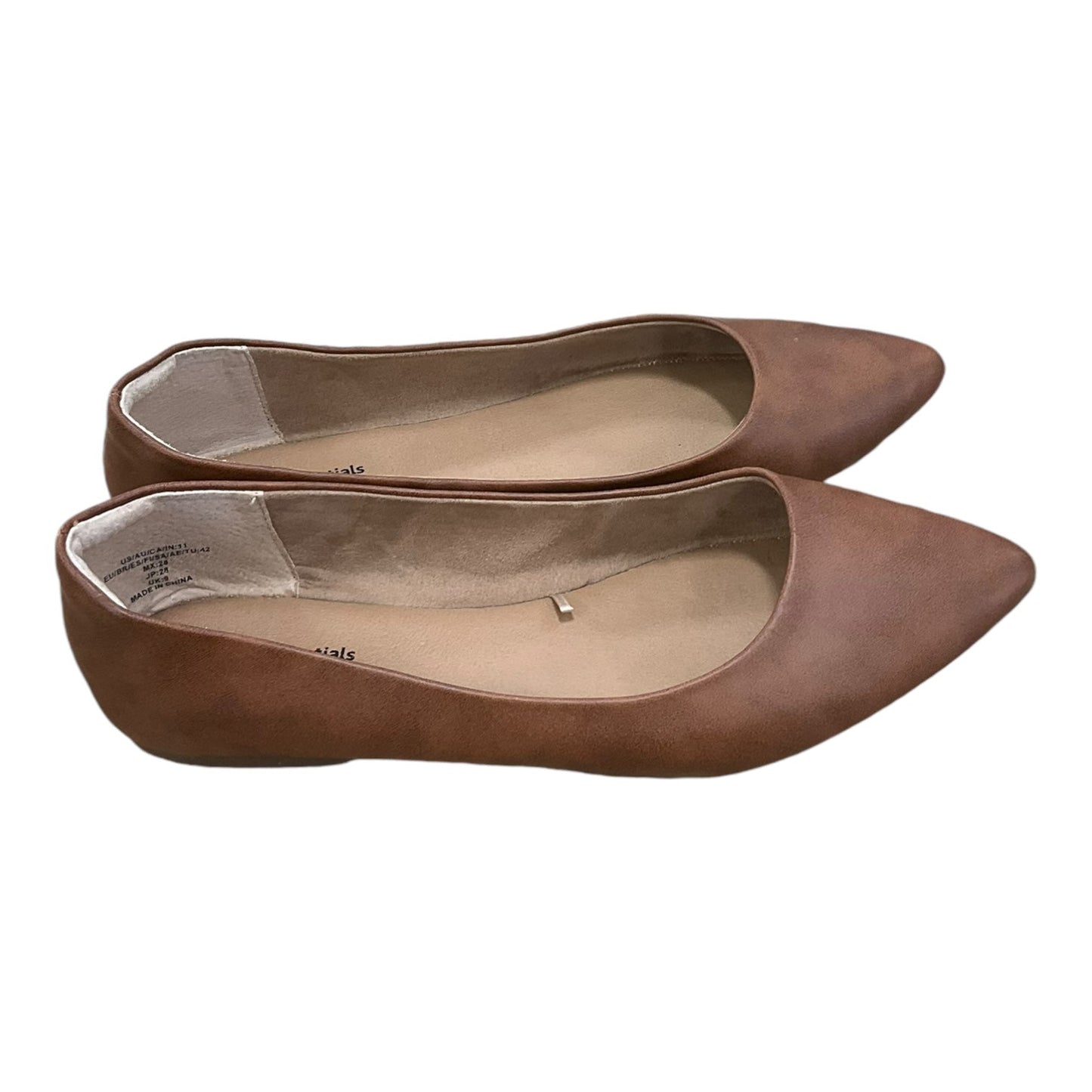 Shoes Flats By Amazon Essentials In Brown, Size: 11